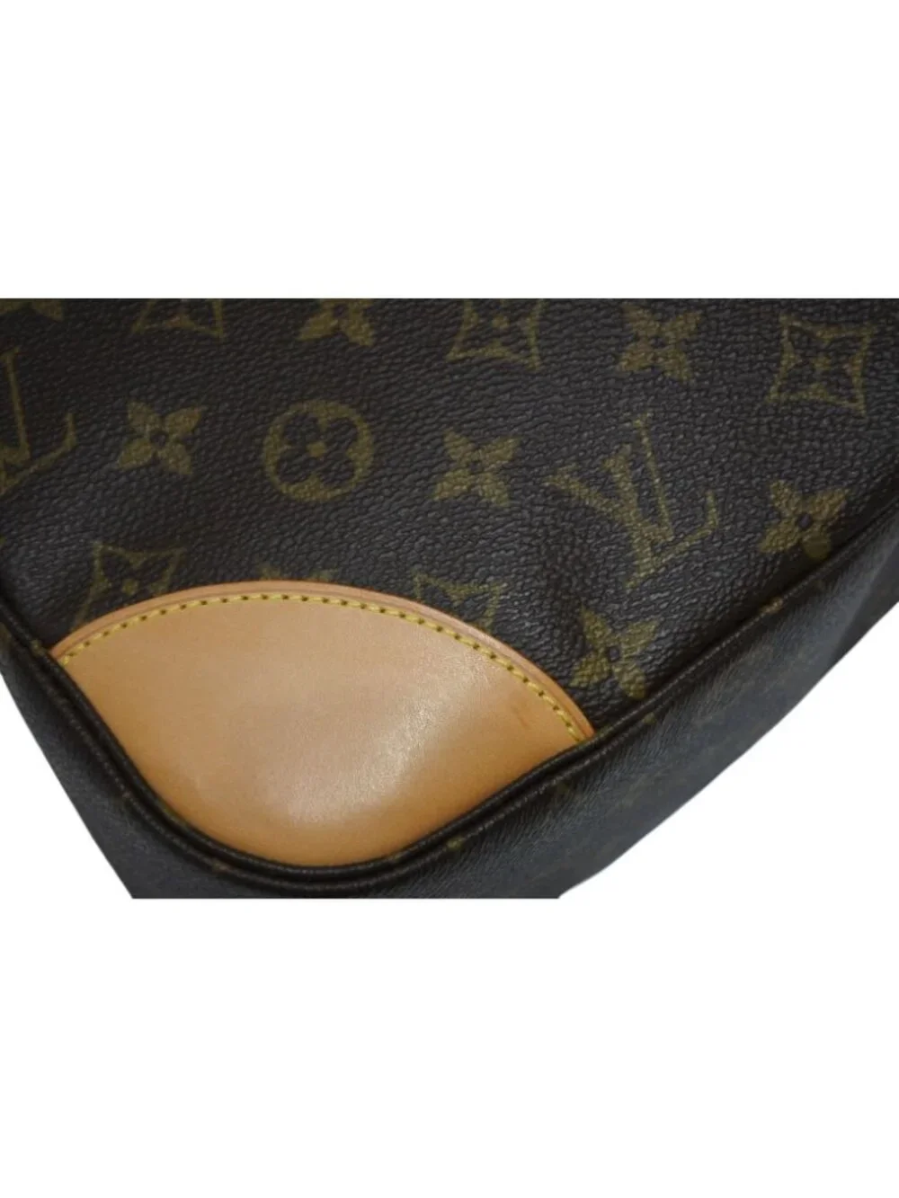 Louis Vuitton Boulogne 35 Shoulder Bag Vachetta Leather Brown Gold 4